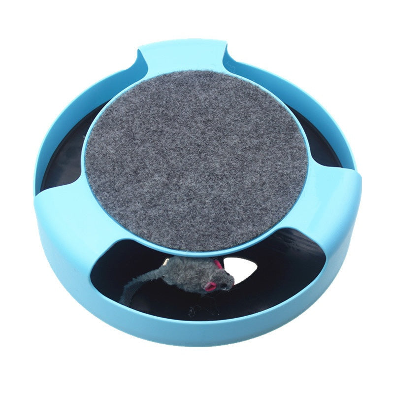 Pet Automatic Toy Funny Cat Interactive Toy - Fluffy Peach