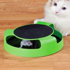 Pet Automatic Toy Funny Cat Interactive Toy - Fluffy Peach