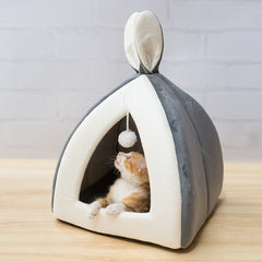 Cat House Cat House Villa Cat Bed - Fluffy Peach