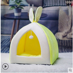 Cat House Cat House Villa Cat Bed - Fluffy Peach