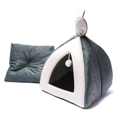 Cat House Cat House Villa Cat Bed - Fluffy Peach