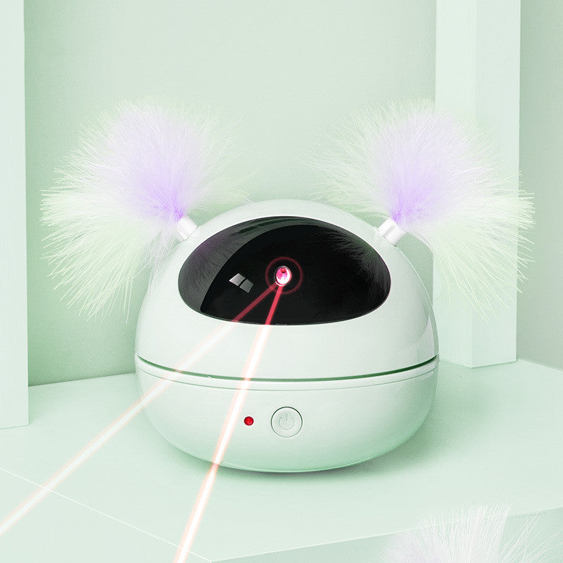 Automatic electric cat toy cat toy - Fluffy Peach