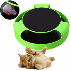 Pet Automatic Toy Funny Cat Interactive Toy - Fluffy Peach