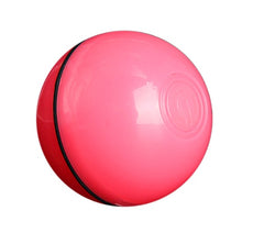 LED Laser Electronic Rolling Pet Funny Cat Toy Ball - Fluffy Peach
