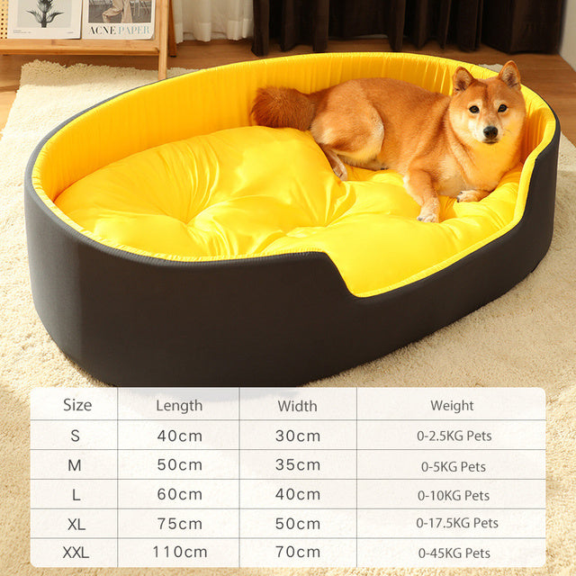 Dog Bed Pet Nest Cat Mat Mat - Fluffy Peach