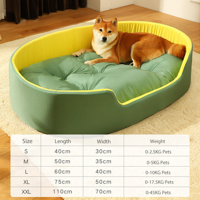 Dog Bed Pet Nest Cat Mat Mat - Fluffy Peach